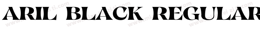 Aril Black regular字体转换